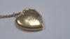 9CT GOLD 16" NECKLACE & HEART LOCKET LEYLAND