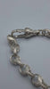 925 Sterling Silver Patterned Tulip Bracelet - 18.81 Grams - 8" Long *BRAND NEW*