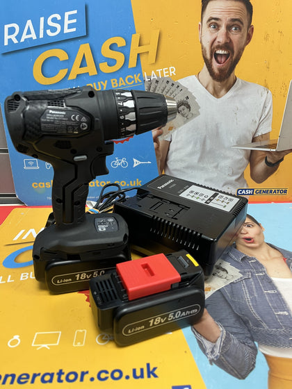 Panasonic EY74A3 18V Brushless Drill Driver (2x 5Ah).