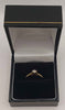 9ct yellow gold engagement ring with small stone size k Boxed 1.31g full hallmarked