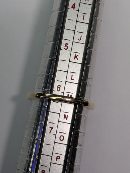 9ct Gold Diamond Ring - Size L 1/2