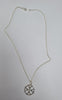 Silver Maltese Cross Necklace 16"