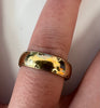 9CT GOLD BAND / RING 3.54GRAMS SIZE Q - LEIGH STORE