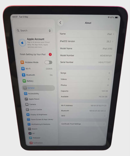IPad 11-inch: A16 chip, 11-inch 128GB
