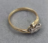 18ct Gold Diamond Ring Size M