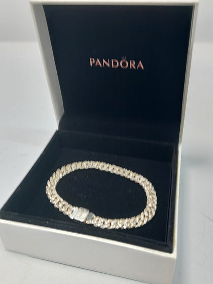 Pandora (ALE 925) Timeless Pavé Cuban Chain Bracelet - 7