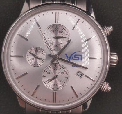 VST Chronograph Swiss Quartz Men's Watch - Steel Bracelet - Boxed