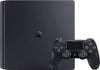 Playstation 4 Slim Console, 500GB Black + Bluey the videoganme