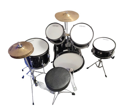 Mirage Mini 7 Piece Drum Set with Seat COLLECTION ONLY