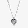 Necklace Pandora Sparkling Heart Halo Pendant