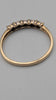 9ct Yellow Gold Five-Stone Eternity Ring – CZ / 0.15ct Diamond – Size V – 1.99 Grams – Classic Band