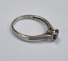 9ct Gold Solitaire Tanzanite Diamond Ring O 1/2