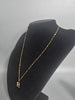 14CT 585 Gold Necklace With H Pendent 1.8G 18'' IN LENGTH INCLUDING PENDANT