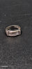 9ct White Gold Ring With CZ Stones - 6.82 Grams - Size N