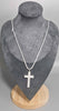 925 Silver Cross Chain, 21.0 Grams, 24"