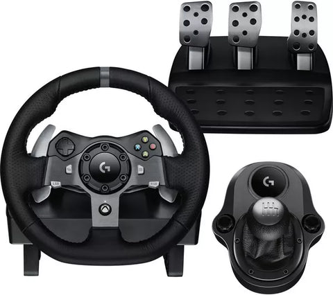 Logitech Driving Force G920 Xbox & PC Racing Wheel, Force Shifter & Pedals - Black ** Unboxed **
