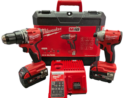 Milwaukee M18 18v Cordless Impact Driver & Cordless Drill Boxed