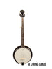 Republic 4-String Banjo with Remo skin head