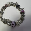 Silver 925 Bracelet, with Multiple Silver Charms, 60Grams, 8" Length