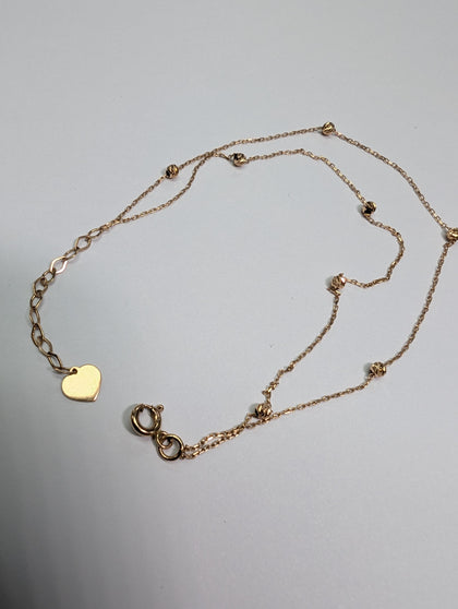 14ct gold bracelet/ankle bracelet