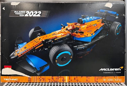 LEGO McLaren 2022 F1 Car Model 42141. New and Sealed. Box Has Some Wear.