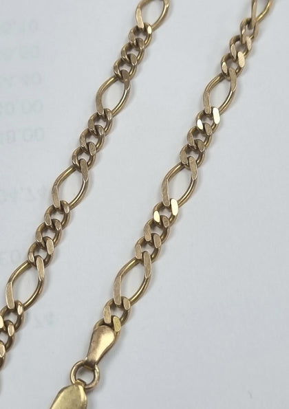 9ct Gold Figaro Chain 24