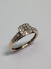 9ct Rose Gold Diamond Ring - Size L 1/2
