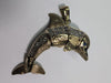 9ct Gold Dolphin Pendant with CZ Stones