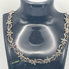 Silver Marcasite Stone Necklace and Bracelet