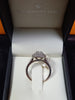 18K White Gold 1.30CT Halo Engagement Ring size J 1/2