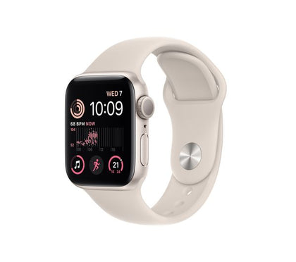 Apple Watch SE (2022) - Starlight with Starlight Sports Band, 40 mm