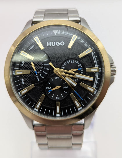 Hugo Multi Dial Quartz Watch for Men Collection #LEAP with Silver-