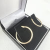 9K Gold Hoop Earrings, 375 Hallmarked, 1.10Grams, Box Included