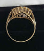 9ct Yellow Gold Patterned Ring - 2.51G - Size M. Hallmarked