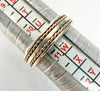 9ct two toned wedding band size U 1/2