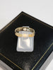 9ct Yellow Gold Patterned Band Ring - Size N - 2.26g - Hallmarked