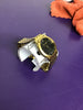 Wittnauer Mens Diamond Accent Stainless Steel Case and Bracelet Black Dial Gold Watch