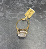 9ct Gold Ladies C/Z Ring (Size Q), 5.16g