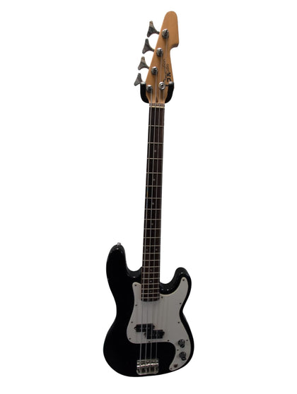 Generation Audio 6 String Electric Bass Guitar Black/White 