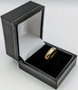 375 9CT YELLOW GOLD RING, SOLID BAND SYTLE, SIZE O/7, 2.5G, BOXED