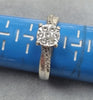 9ct White Gold Diamond Ring - Size K