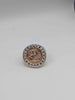9ct Yellow Gold St.George Medal Ring With CZ Stones - 8.05 Grams - Size S