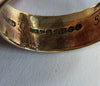 9ct Yellow Gold Patterned Band Ring - Size O/P - 4.47g