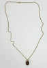 24" 9ct yellow gold belcher chain with pendant