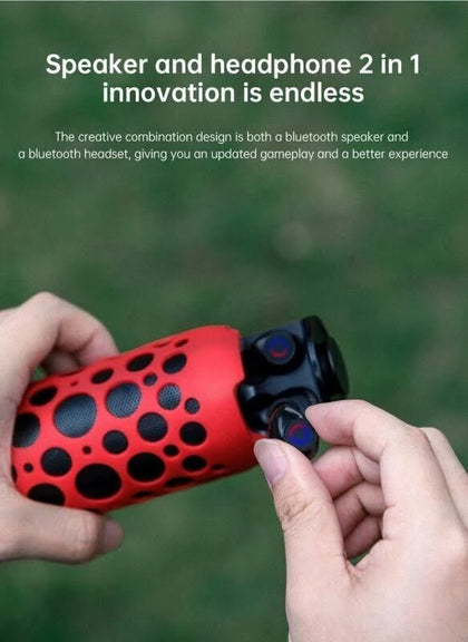 Outdoor Wireless Speaker With Earbuds - Black