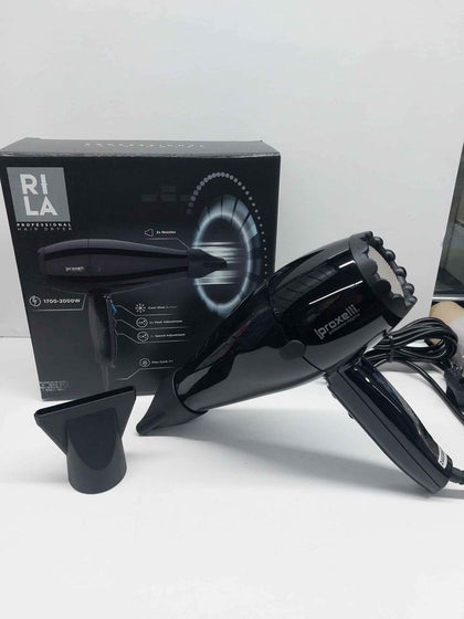 RILA Proxelli Professional 240V 1700-2000W Hairdryer With Attachments *NEVER USED*.