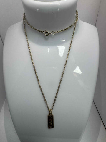 9ct gold necklace with pendant (4.54g) (19inch)