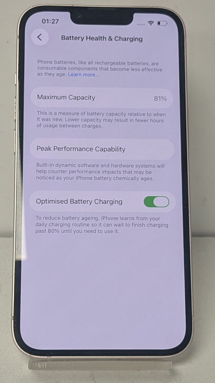 Apple iPhone 13 128GB Pink 81% battery health