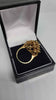 9ct Yellow Gold Tree Like Patterned Ring - Size K - 6 Grams