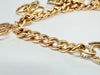 9ct yellow gold charm bracelet 7"